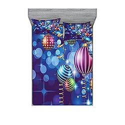 Ambesonne Christmas Fitted Sheet & Pillow Sham