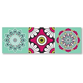 3 Piece Canvas Wall Art-National Pattern-Canvas Prints Home Artwork Decoration for Living Room,Bedroom - 12"x12"x3 Panels
