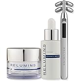 Relumins Home Spa Set Facial Massage Tool Glow Enhancing Serum Smooth Hydration Cream Luxury Skincare Kit for Daily Routine Use