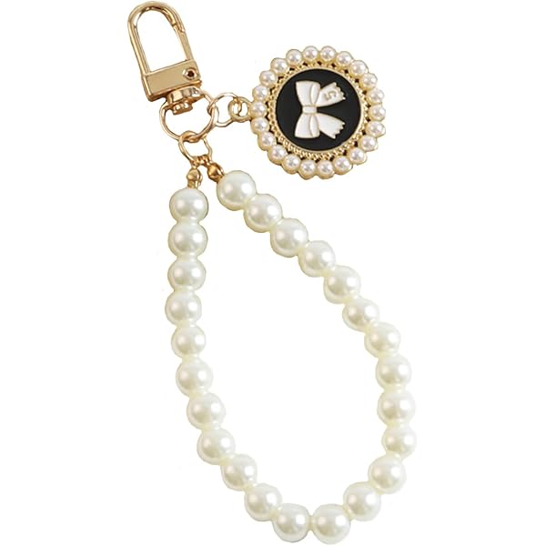 Lot De 2 Porte-clés Coquillage Avec Perle - Alliage Métal, Environ 8 Cm - Cadeau élégant Pour Femmes - Avec Pochette
