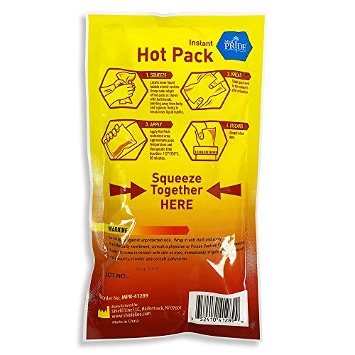 Medpride Instant Hot Packs 5” x 9” Packs, 24Pack Disposable, Instant