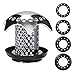 YZHI Drain Hair Catcher Shower Drain Hair Trap Shower Drain Tub Sink Drain Strainer 4 Compatible Rubber Rings (1-Set)