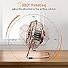 EasyAcc-USB-Desk-Fan-5-Inch-Desktop-Silent-Fan-Air-Circulator-2-Speeds-360-Rotation-Brushless-Motor-Noiseless-for-Home-and-Office-Laptop-Notebook-PC-Desk-Table-Fan-Metal-Brone EasyAcc USB Desk Fan 5 Inch Desktop Silent Fan Air Circulator 2 Speeds 360° Rotation Brushless Motor Noiseless for Home…