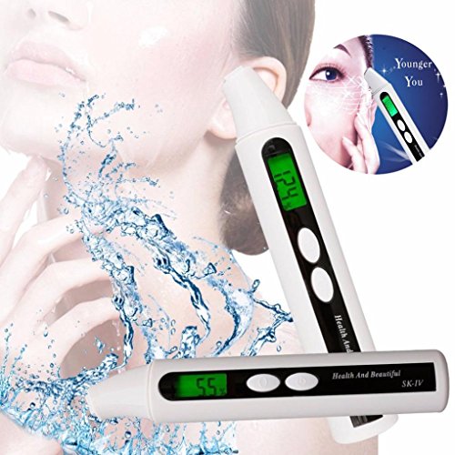 Ecosin Portable Skin Tester Sensor LED Digital Skin Face Moisture Meter Analyzer Monitor Tester Sensor