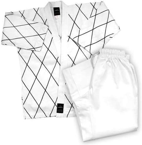 Dynamics 14 oz Hapkido Uniform - White/Black size 3