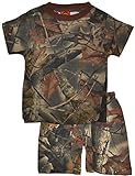 Trail Crest Toddler Cotton Camo Short Sleeves T-Shirt and Pants Set