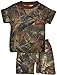 Trail Crest Toddler Cotton Camo Short Sleeves T-Shirt and Pants Set