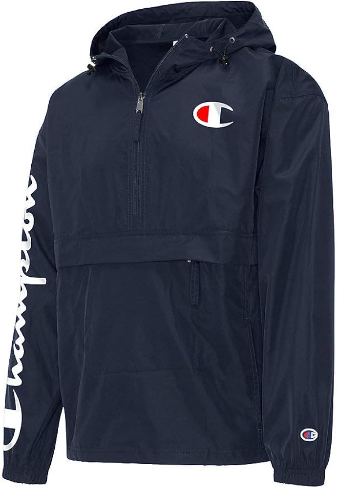 Champion Packable Jacket Chaqueta, azul marino, XL para Hombre Amazon