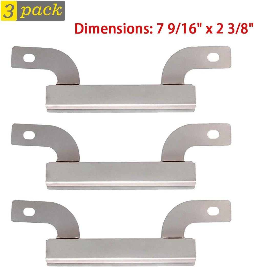 BBQ-Element Grill Crossover Burner Replacement Part for Brinkmann 810-2410-S, 810-9425-W, 810-8534-S, 810-2411-F, 810-4580-S, Set of 3 Stainless Steel Carryover Tube for Charmglow 810-7451-F and Other