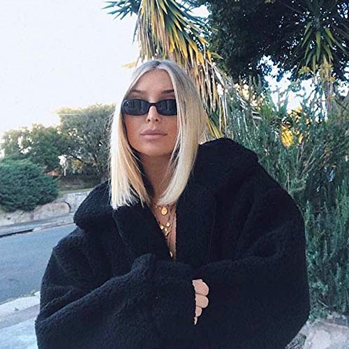 image for NUWFOR Women Open Front Warm Cardigan Long Sleeve Faux Fur Hooded Coat