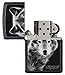 Zippo Ghostly Wolf Black Matte Pocket Lighter