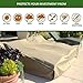 Formosa Covers | Double Wide Chaise Cover, Outdoor Daybed Cover, Premium Tight Weave, Anti UV, Superior Water Resistance, Adjustable Peel and Secure Fasteners - 90