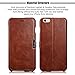 iPhone 6 Plus Case, Benuo [Vintage Classic Series] [Genuine Leather] Folio Flip Corrected Grain Leather Case [Card Slot] [Stand Feature] with Magnetic Closure for iPhone 6 Plus 5.5 inch (Retro Brown)
