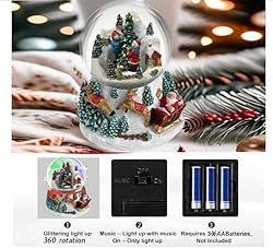 Koncenttop Christmas Snow Globe, 130mm Snow Globe