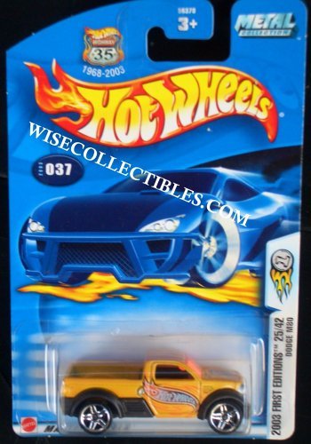 Mattel Hot Wheels 2003-037 First Editions ORANGE Dodge M80 1:64 Scale