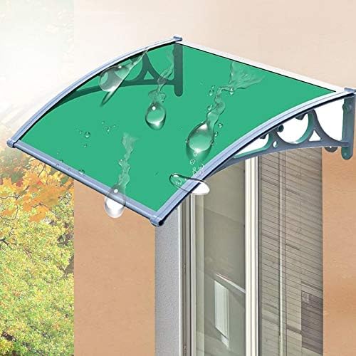 Lpd ひさしっくす おしゃれ庇 アーチ 耐候性 ポリカーボネートパネル ポーチルーフシェルター Size ふるさと割 Blue 80x150cm Color ブラケット付き