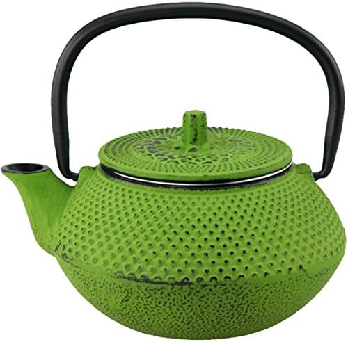 Creative HomeKyusu Cast Iron Tea Pot, 10 oz., Green