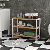 Vencier Bamboo Shoe Rack Natural 3 Tier Easy Assembly Large Capacity view 4