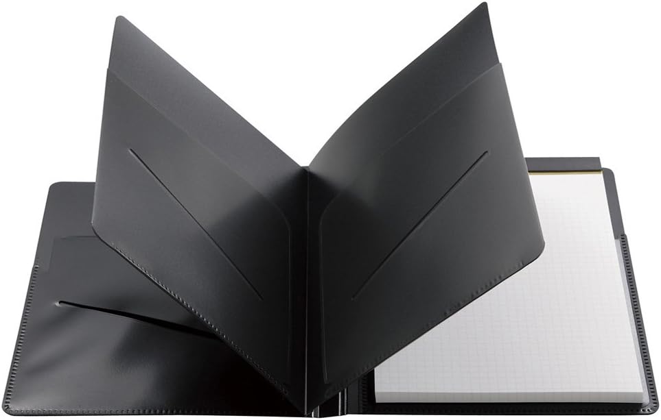 MNEMOSYNE HN187FA A4 Notebook with Folder,Black - Image 5