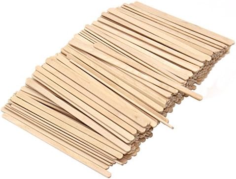 Woogist Wood Disposable Coffee Sticks Wood Coffee Stirrers Corn Dog Sticks,5.5 Inches Length,500 Pcs