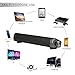 ASIYUN Soundbar 10W Wired and Wireless Speaker Audio Stereo Long-Standby for Smartphones Tablets Projector and Wireless Devices