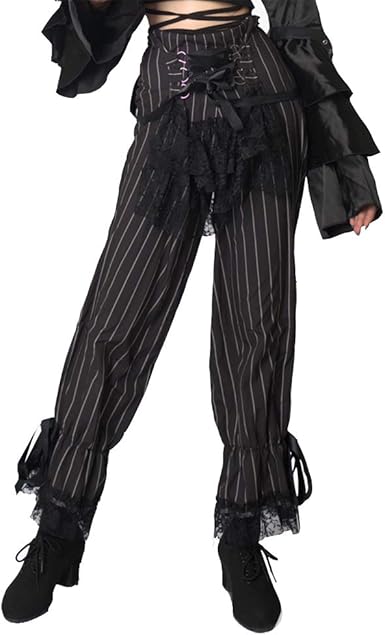 black lace pants suit