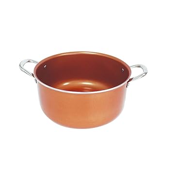 Starlyf Copper Pan Casserole Topf aus Kupfer-Keramik Ø 28 cm - Original aus TV-Werbung