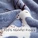 TILLYOU Toddler Flannel Blanket - Warm Cozy Baby Blanket for Boys and Girls, Smooth Cute Lightweight Blanket for Bedding Crib Stroller, 40×50 inches, Navy Deer