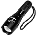Tactical LED Flashlight, Kungix 5 Models 1200 Lumens Zoomable Torch