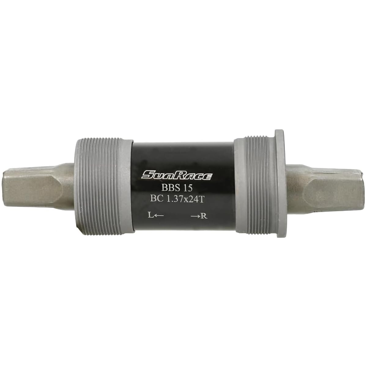 SunRace Unisex Bbs15 Bottom bracket, Black, 116mm UK