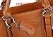 YALUXE Women's Urban Style 3-Way Leather Work Tote Shoulder Bag