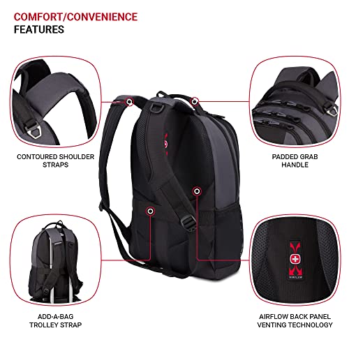 SwissGear Cecil 5505 Laptop Backpack, Black Cod/Camo, 18Inch on