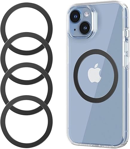 Kidcube Magnetischer Handy-Griff Für MagSafe – Abnehmbarer Ringhalter & Ständer Für IPhone 12-16, Niedlich Schwarz