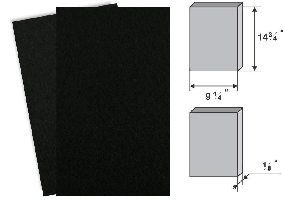 GOODVAC 2-Pack Replacement Carbon Pre-Filters made to fit Sharp FP-A40UW Plasmacluster Air Purifiers (3)