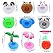 18 Packs Inflatable Drink Holders, PETUOL Drink Floats Inflatable Cup Coasters for Pool Party- Kids Bath Toys - Halloween Supplies - Family Party (Mermaid Swan Flamingo Pineapple Heart Football)