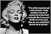 famous blonde bombshell MARILYN MONROE photo poster "IF YOU CAN'T HANDLE ME" QUOTE 24X36