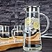 JL JIA LE Glass Pitcher with Lid and Spout - Heat Resistant Pitcher for Hot/Cold Water 1500ml