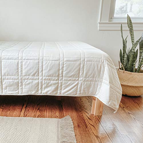 Baloo Soft 20lb Weighted Blanket, Heavy Cotton Quilted Blanket from in