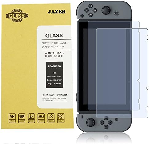 Jazer Tempered Glass Screen Protector for Nintendo Switch 2017 - 9H Hardness (2-Pack)