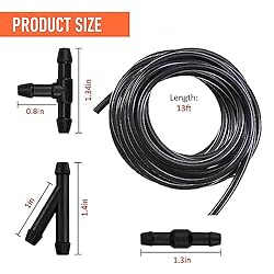 GKmow 4M/13Ft Universal Washer Fluid Hose with 30