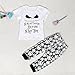 FEITONG 1Set Infant Toddler Baby Boy's Short Sleeve Print T-shirt Tops+ Pants (12 Months)