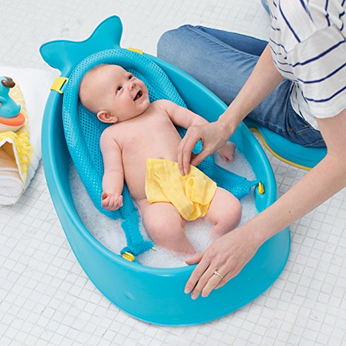 Skip Hop Moby Bath Smart Sling 3-Stage Bathtub, Blue