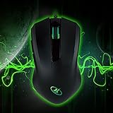 ROSEWILL USB Gaming Mouse, Gaming Mice for Computer / PC / Laptop / Mac Book with Advanced Optical Gaming Sensor and User-Friendly Design with side buttons (RGM-400)