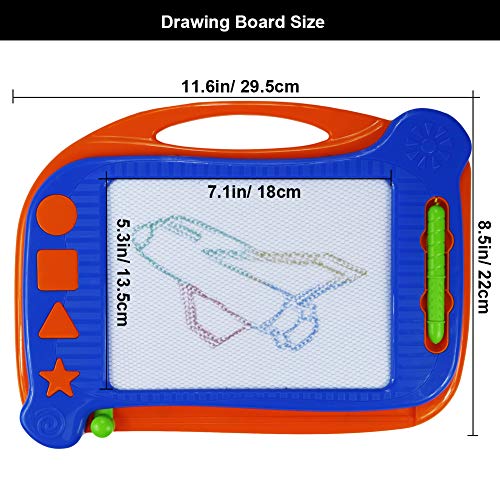 Svance Travel Toy Magna Doodle Board- Mess Free Doodle Pad Children & Kids to Learn Writting Painting & Drawing(11.6''8.5'')