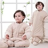 Nine States Kid Sleeping Sack Cotton Detachable Sleeves Wearable Blanket,XX-large