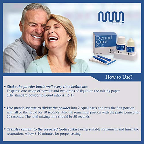 mastermedi Zinc Oxide Eugenol Cement Dental Care Kit Glue For Crowns