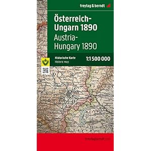 Österreich-Ungarn 1890, 1:1,5 Mio., Historische Karte: Monarchiekarte: MON 1890 Landkaart – Gevouwen Kaart, 3 augustus 2020
