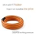 Giraffe Tools Air Hose, 3/8 inch x 25 ft Air Compressor Hose, 1/4 in. MNPT Fittings, Hybrid 300 PSI, Kink Resistant, Lightweight Lead-in Air Hose, All-Weather Flexibility, Orange