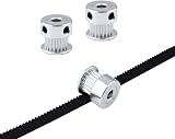 QitinDasen 10Pcs GT2 Timing Pulley 20 Tooth 5mm Bore Aluminum 3D Printer Belt view 4