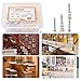 VIGRUE Drywall Anchors Plastic Self Drilling Hollow Wall Anchors with Tapping Screws Assortment Kit 120PCS (13×42mm ＋ 15×33mm)